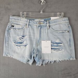 Kancan Mid Rise Denim Shorts Size 8/29 nwt